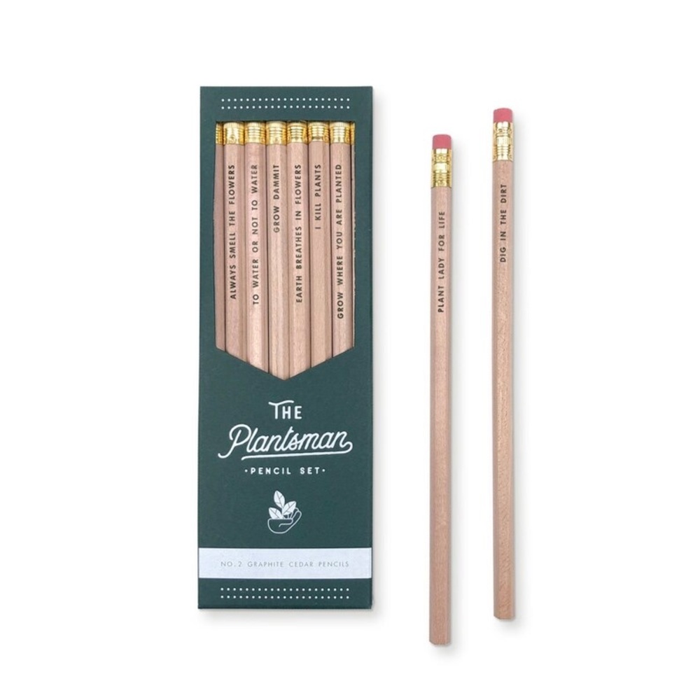 🪴🌱Adorable BRAND NEW Plantsman Pencil Set 🌱 Plant Lady 🪴